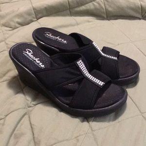 Skechers Memory Foam Wedge Sandals